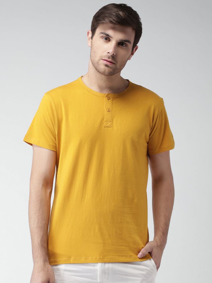 Yellow henley