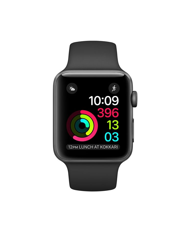 Apple Series 1 Unisex Black 42 mm Smart Watch