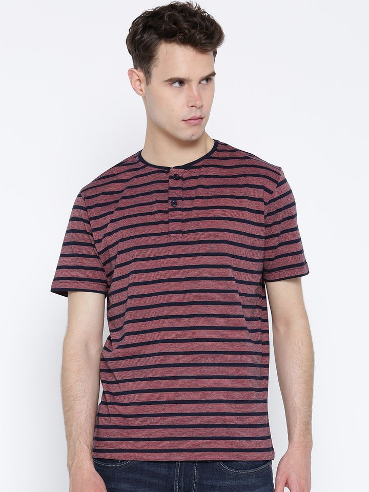 mens striped henley