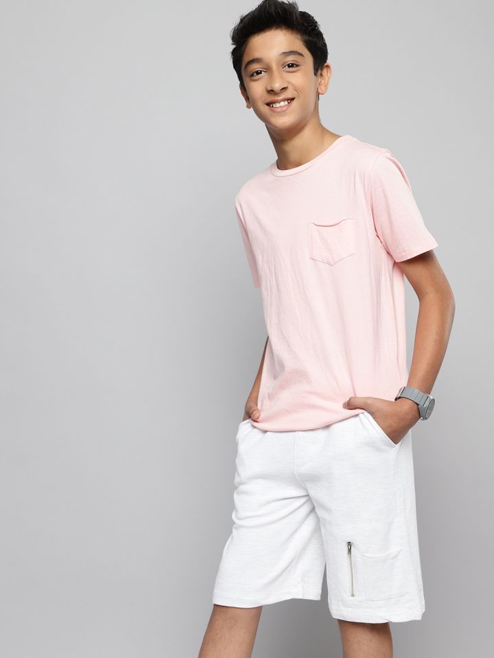 Buy M H Juniors Boys White Solid Shorts Shorts for Boys 17594880