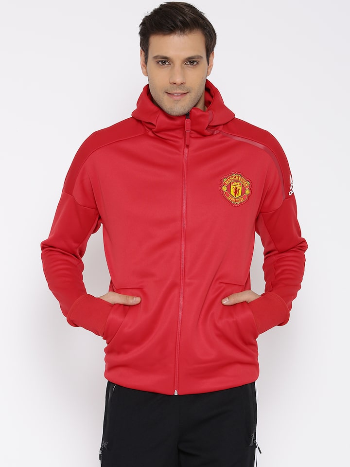 manchester united zip hoodie