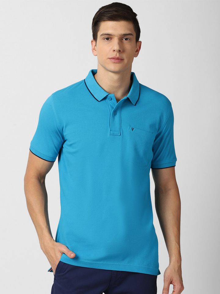 van heusen blue polo t shirt