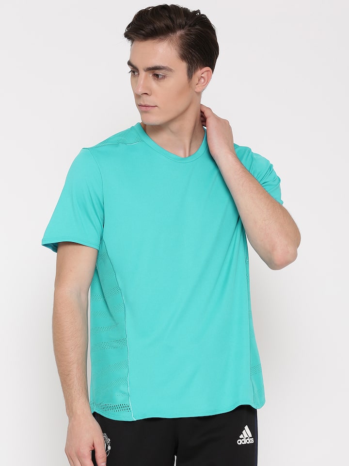 turquoise adidas t shirt