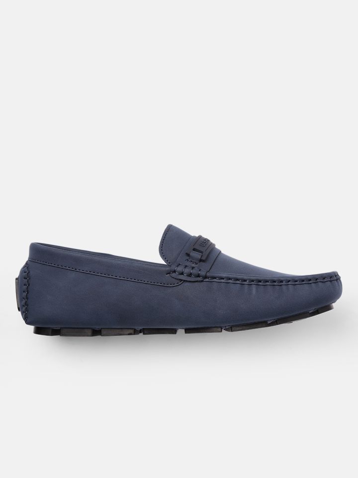 Mens blue hot sale driving shoes