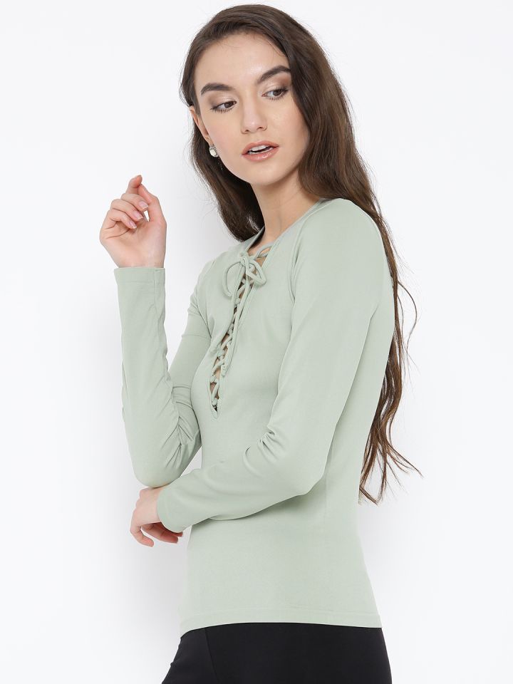 Mint green top forever 21 on sale