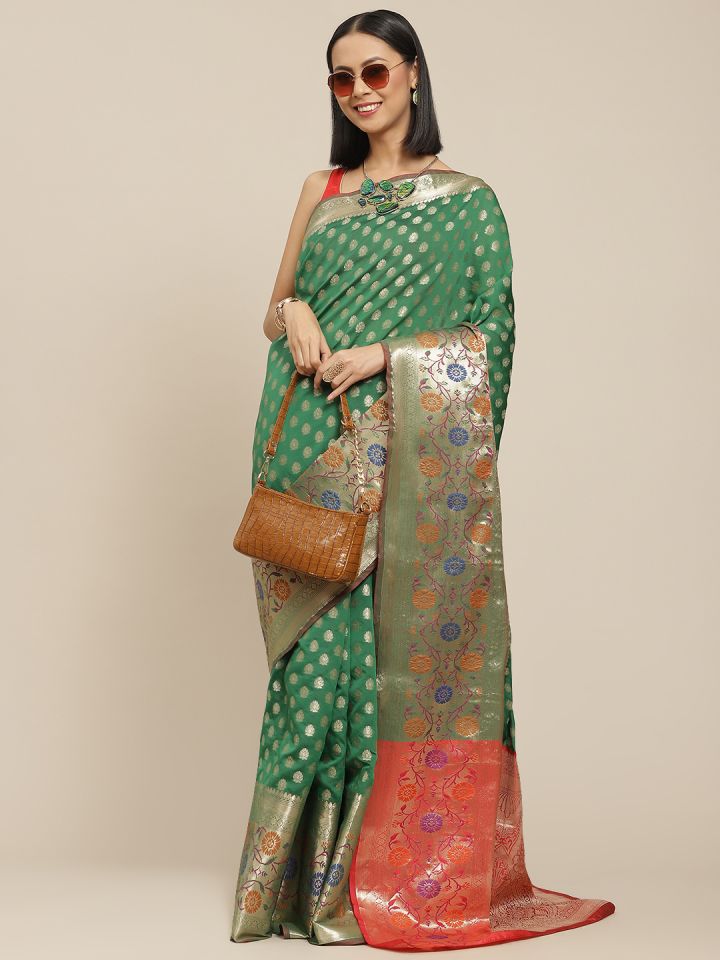 Myntra kanjivaram saree 2025