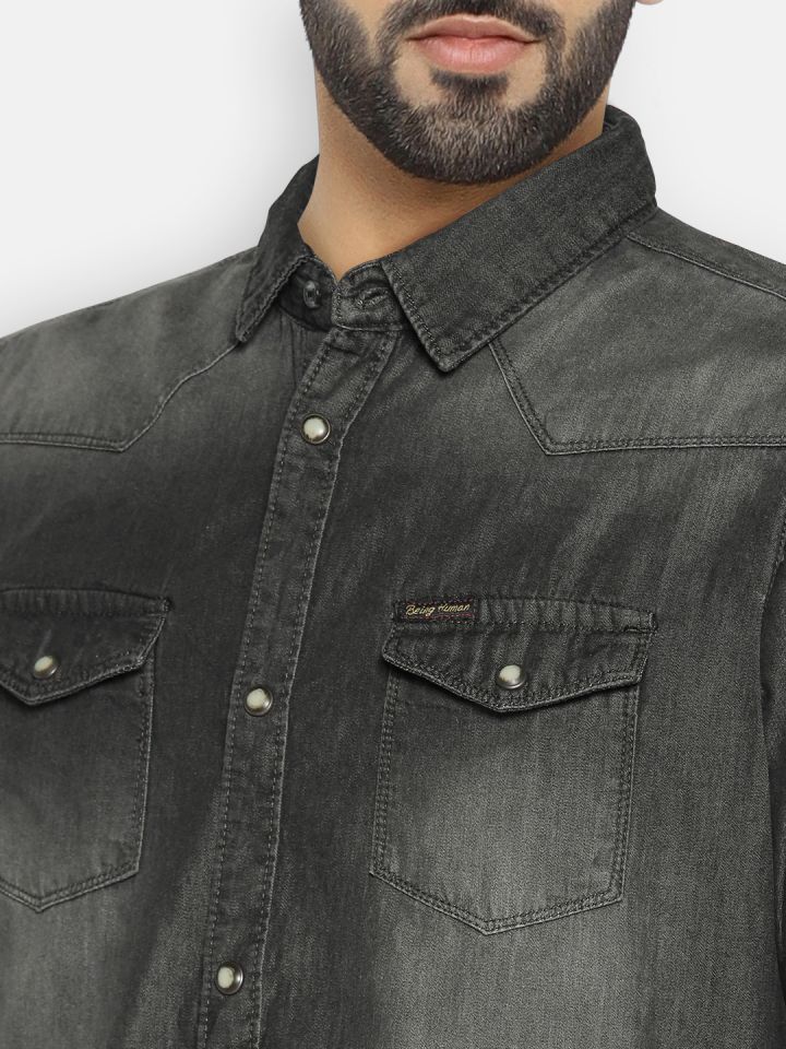 Being human discount jeans shirt
