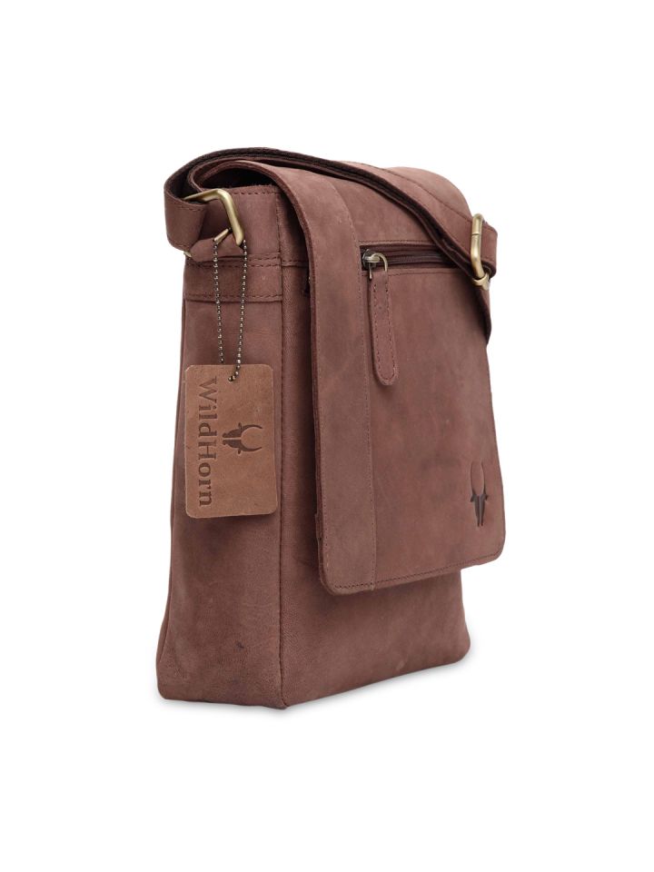 WILDHORN Leather Tan Laptop Messenger Bag for Men Buy WILDHORN Leather Tan Laptop  Messenger Bag for Men Online at Best Price in India  Nykaa
