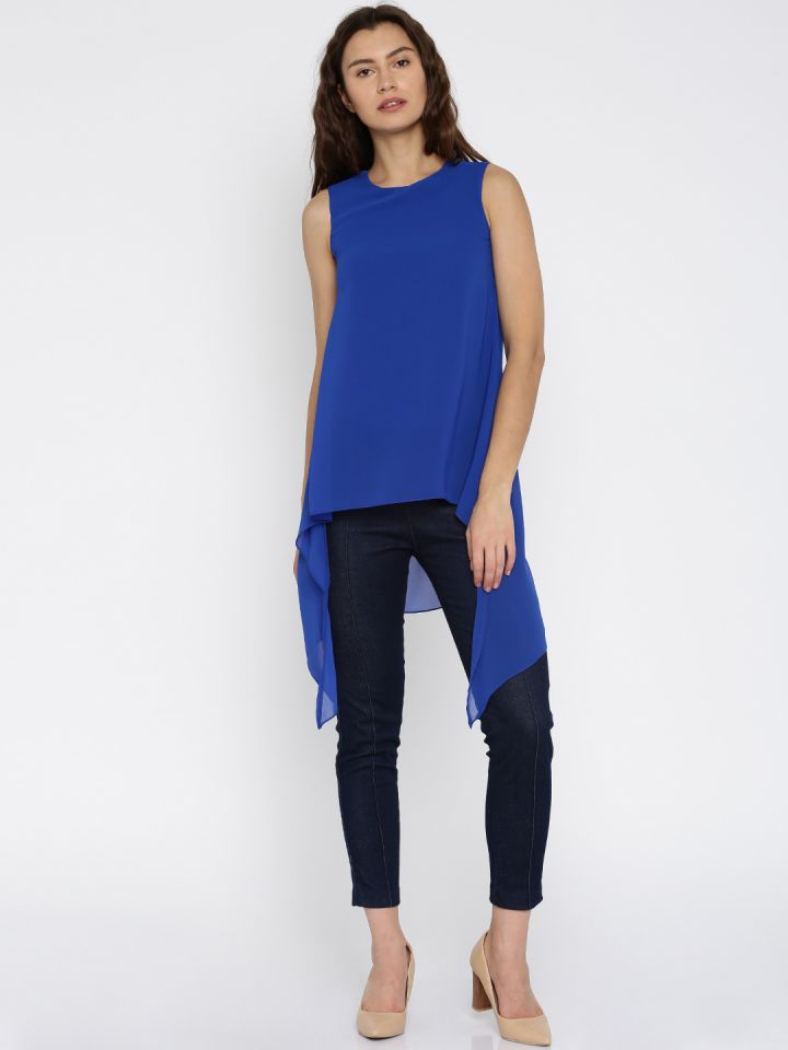 high low sheer top