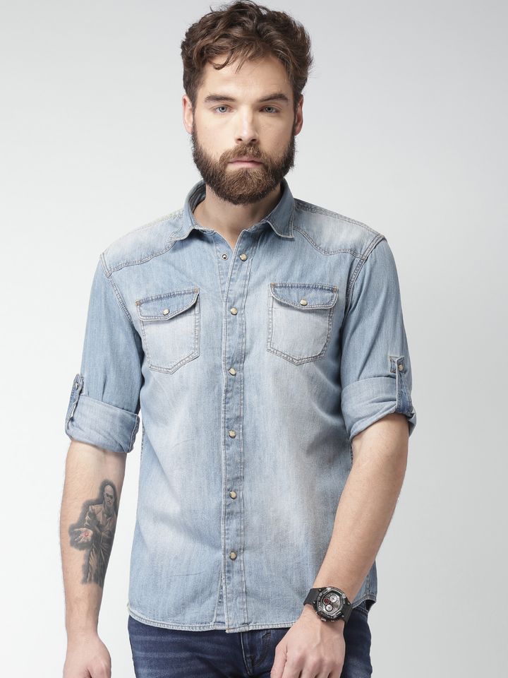 celio denim shirt
