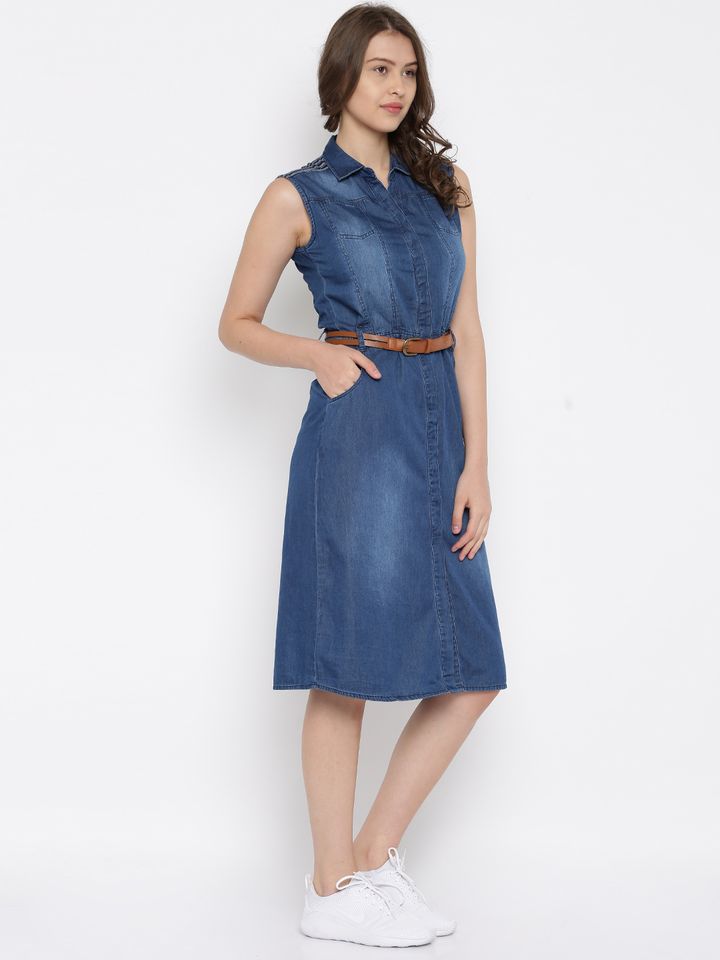 Buy Deal Jeans Women Blue Denim Shirt 