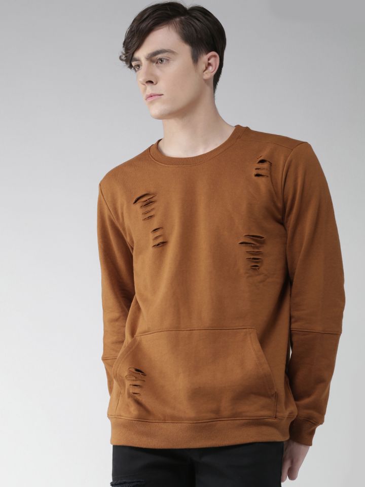 Mens distressed clearance sweatshirt