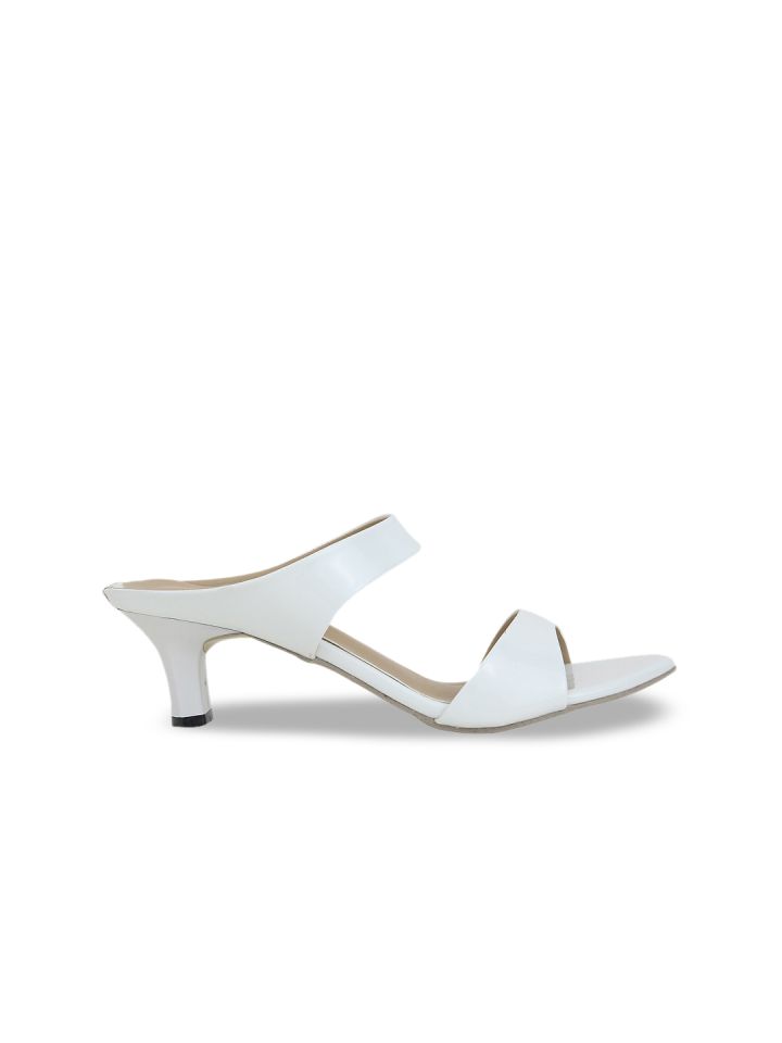 Buy Glitzy Galz Women White Kitten Heels Heels for Women