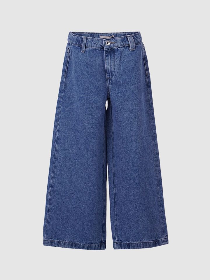 Buy KIDS ONLY Girls Blue Wide Leg Jeans Jeans for Girls 17714316