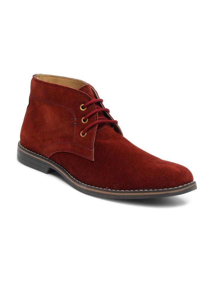Burgundy chukka hot sale boots