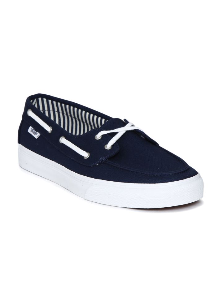Buy Vans Women Navy Blue Solid Chauffette SF Boat Shoes Casual