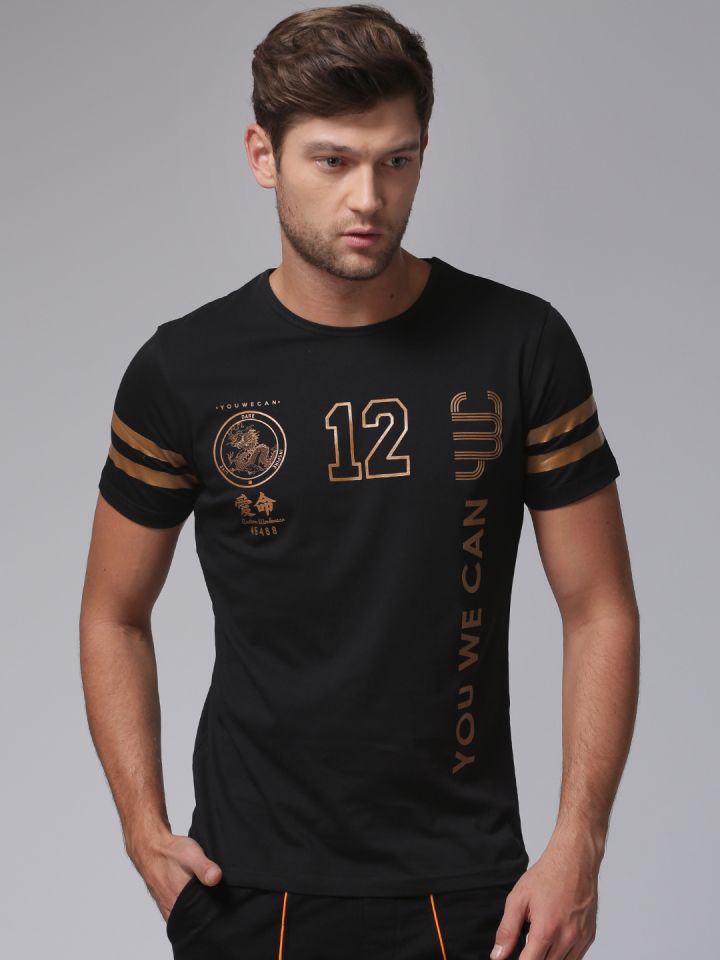 Printed Round Neck T Shirt - Tshirts