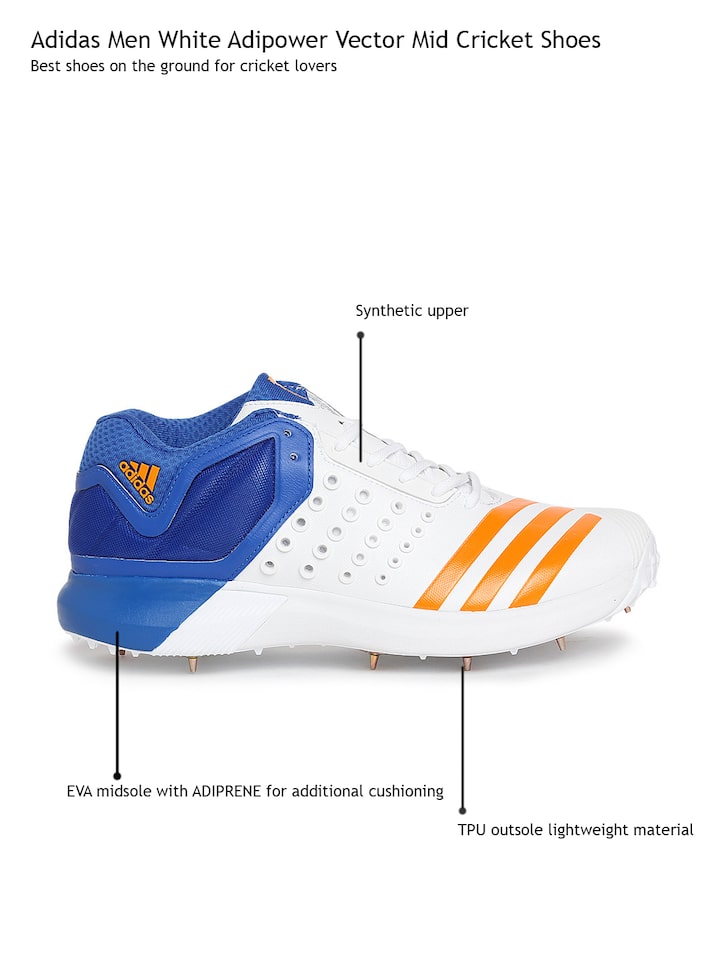 Adipower Vector Mid Cricket Shoes 