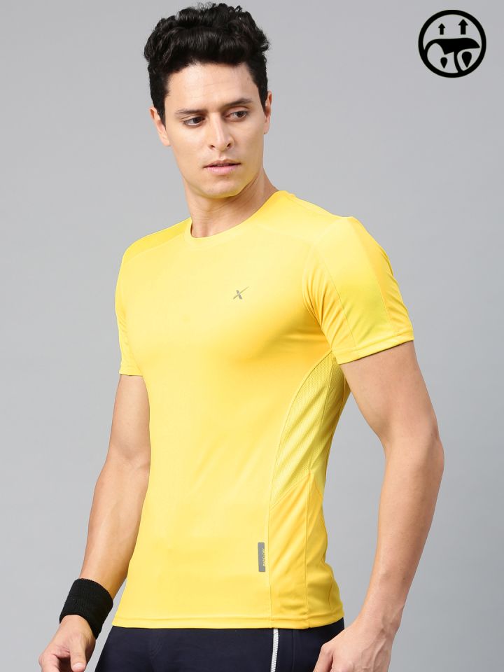 Hrx shop tshirts yellow