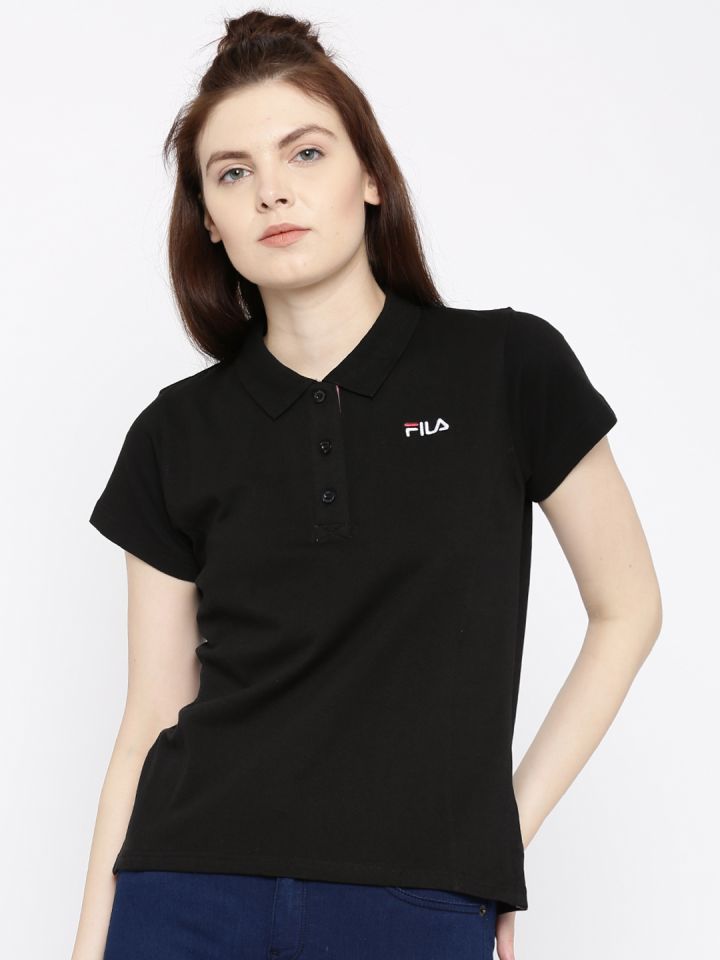Fila shirt womens shop black