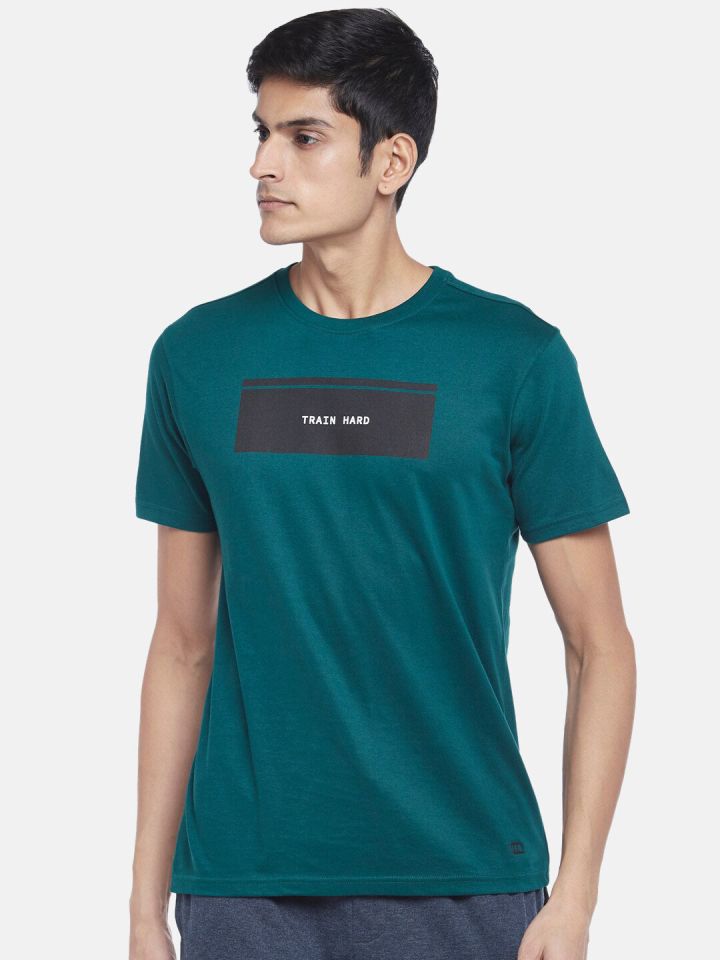 Buy Teal green Tshirts for Men by Ajile by Pantaloons Online