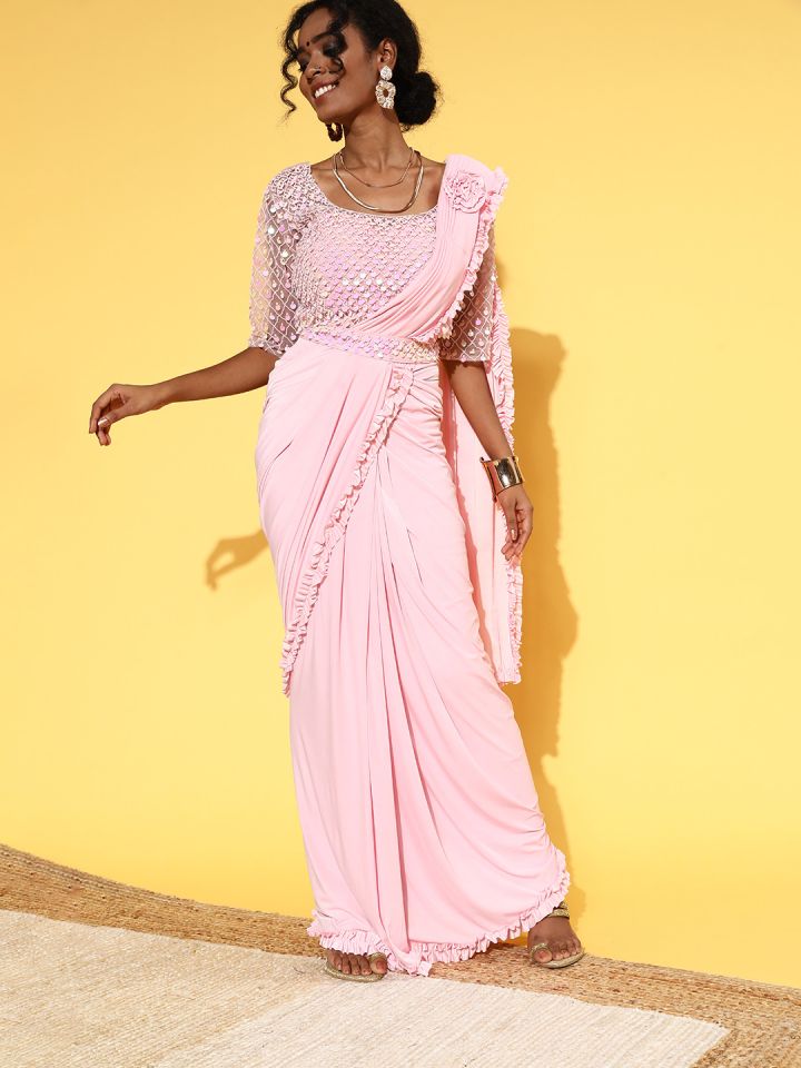 Chhabra 555 ready to wear saree best sale