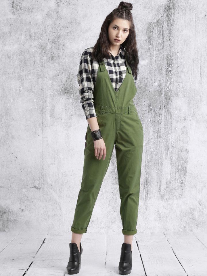 Buy Roadster Women Olive Green