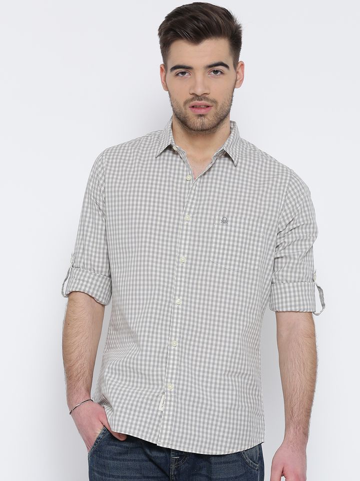 Buy United Colors Of Benetton Men Grey 
