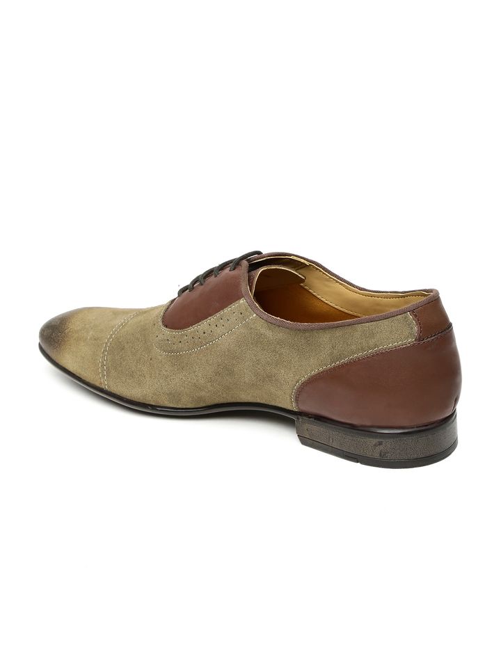 Buy Ruosh Men Olive Green \u0026 Brown 