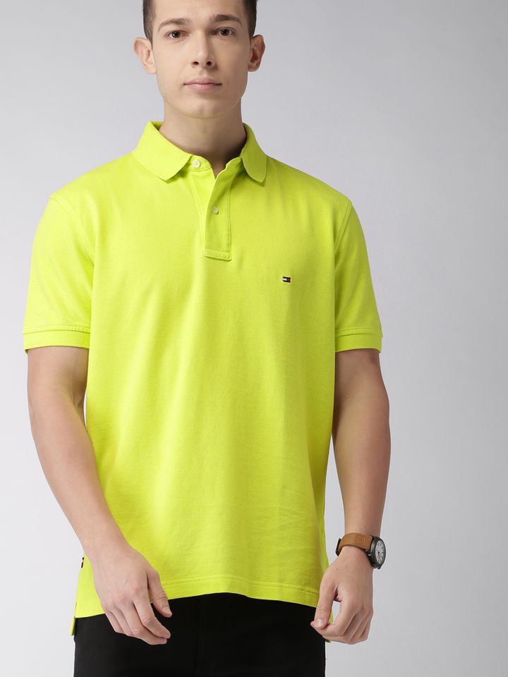 lime green tommy hilfiger shirt