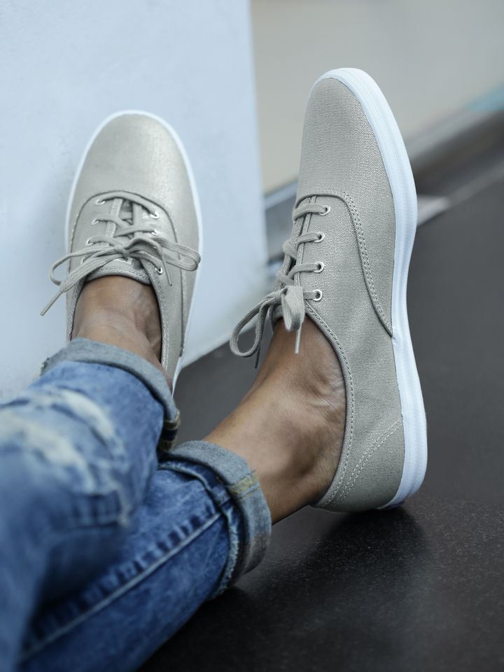 gray keds canvas shoes