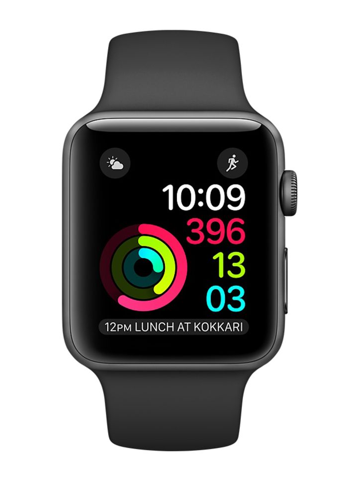 Apple Series 2 Unisex Black 42 mm Smart Watch