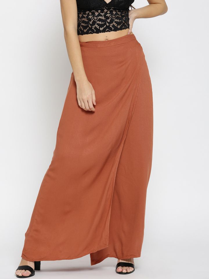 orange rust skirt