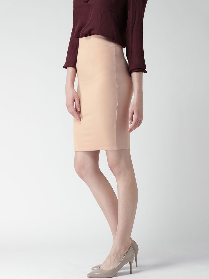 Pink pencil skirt forever 21 top