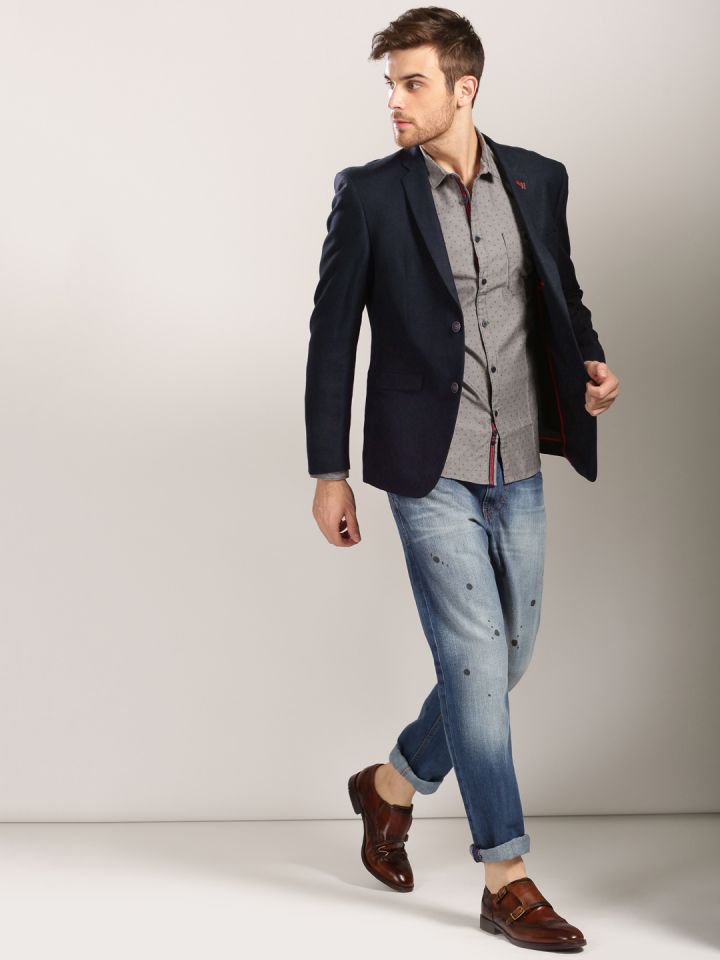 Smart casual blazer sale