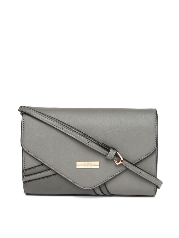 grey envelope clutch