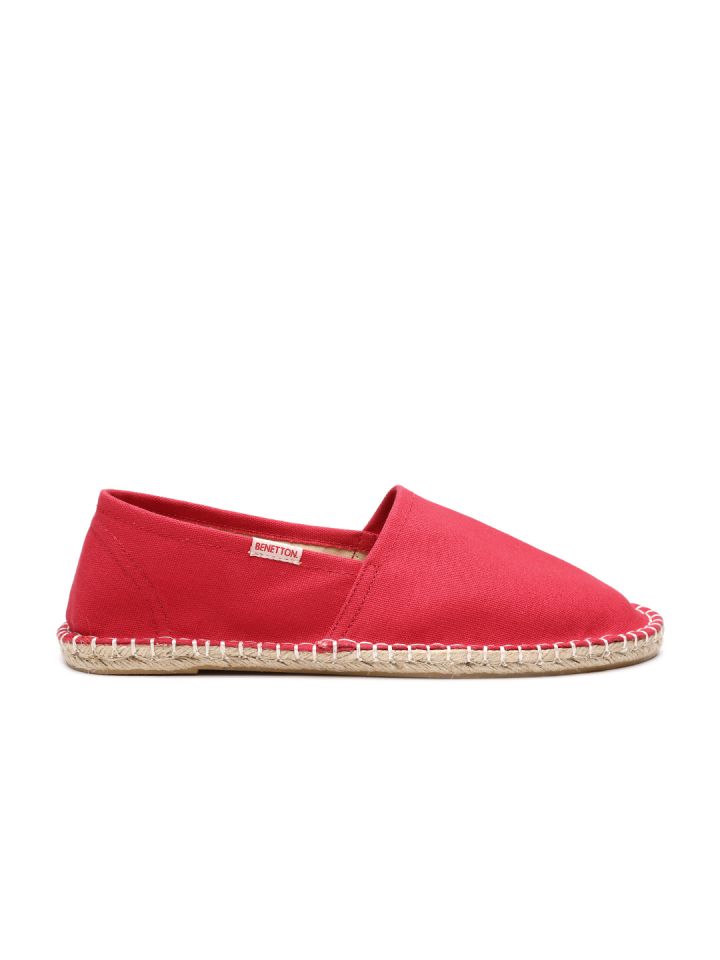 United Colors of Benetton Men Red Solid Espadrilles