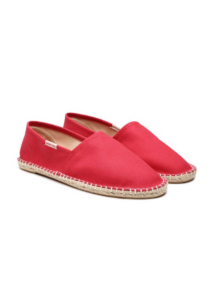 United Colors of Benetton Men Red Solid Espadrilles