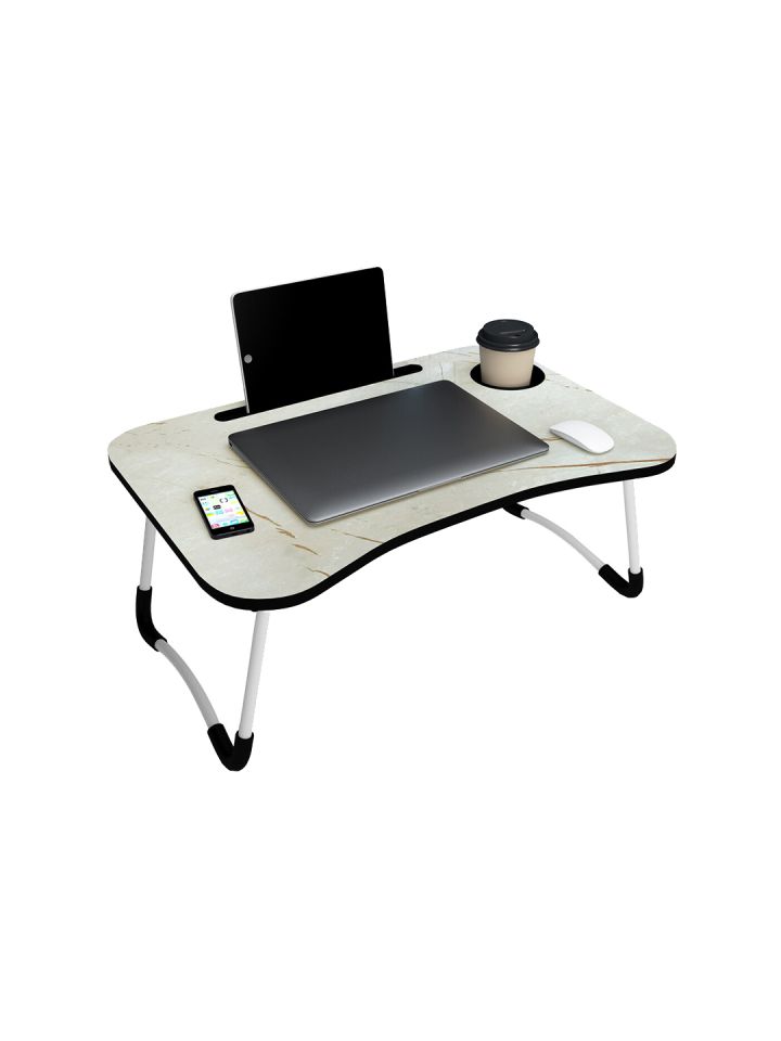 Story home Grey Printed Foldable Laptop Table