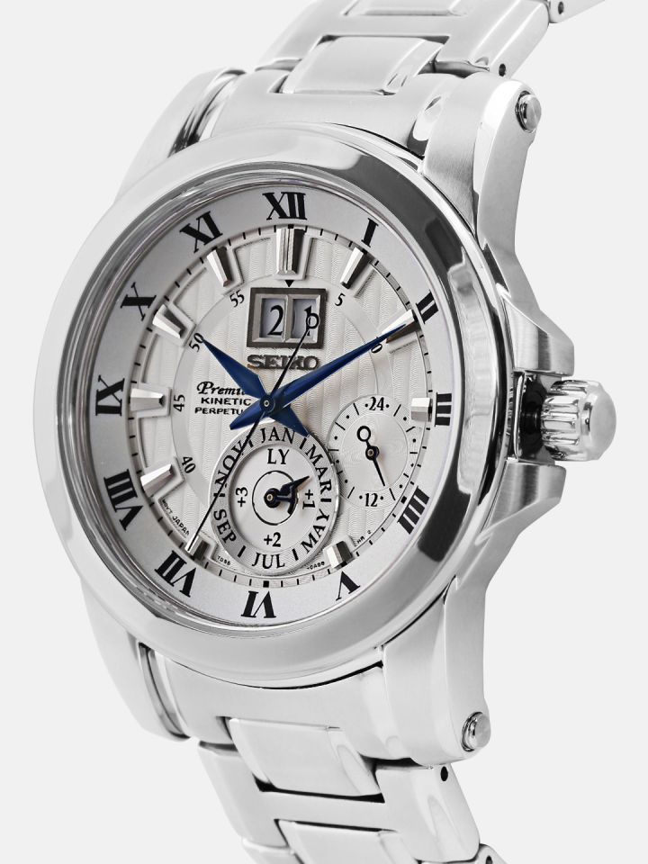 Buy SEIKO Premier Men Silver Toned Multifunction Dial Watch