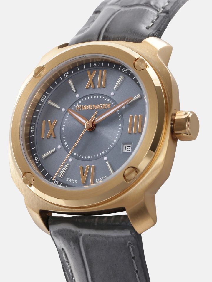Wenger Edge Romans Women Grey Swiss Dial Watch 01.1121.111