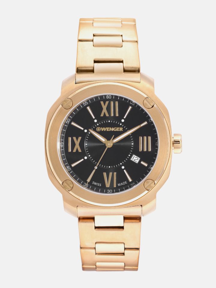 Buy Wenger Edge Romans Men Black Swiss Dial Watch 01.1141.123