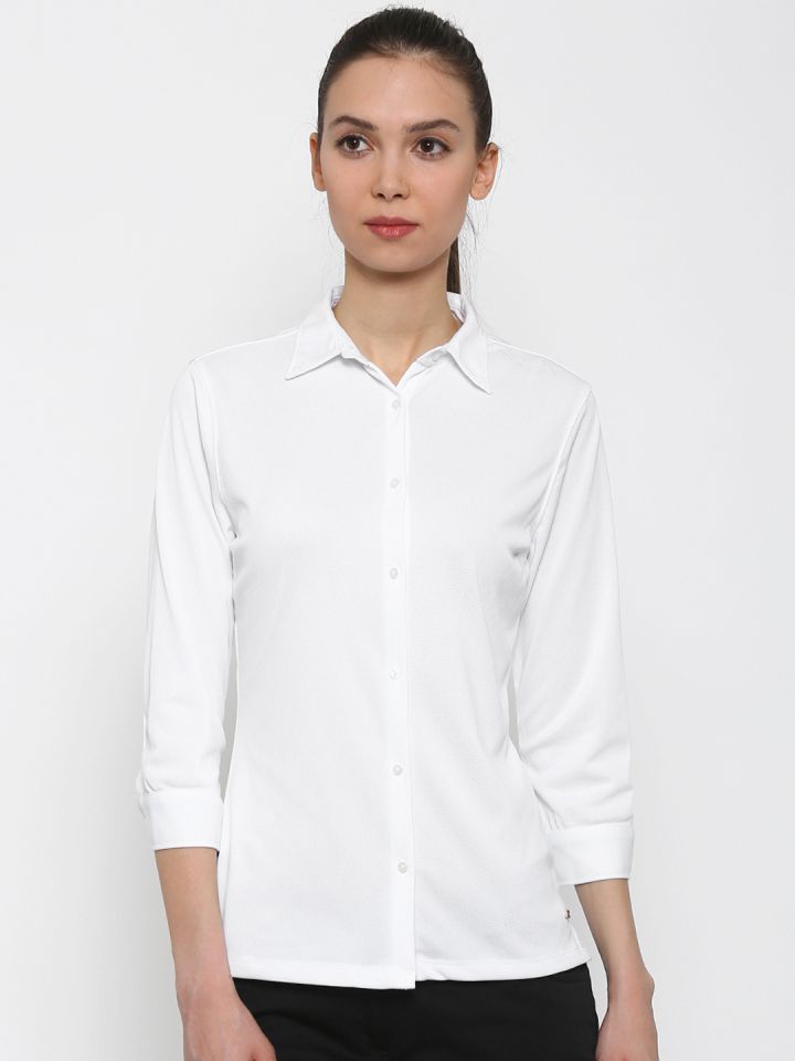 park avenue women's solid formal shirt