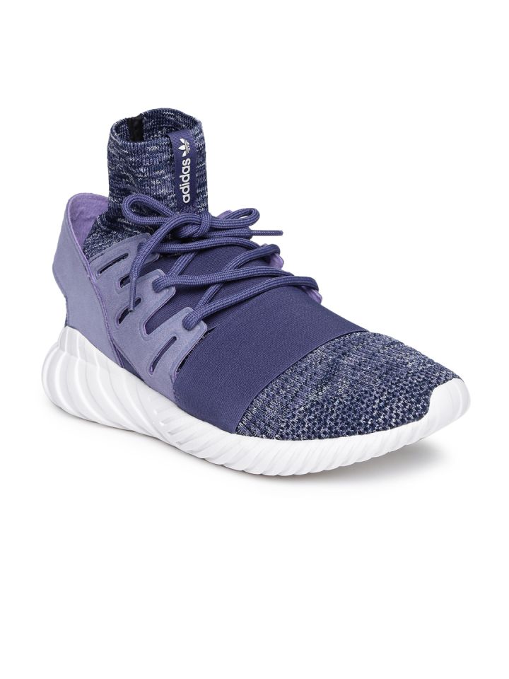 Buy ADIDAS Originals Men Blue TUBULAR DOOM PrimeKnit Woven High