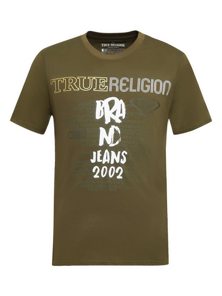 True religion 2025 olive green shirt