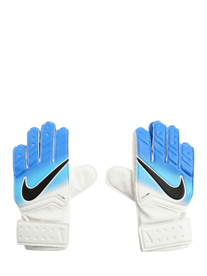 Nike Kids Unisex White Blue GK JR Match FA16 Football Gloves