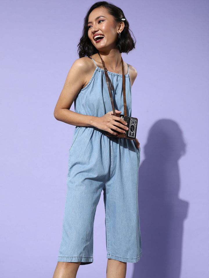 Denim jumpsuit myntra new arrivals
