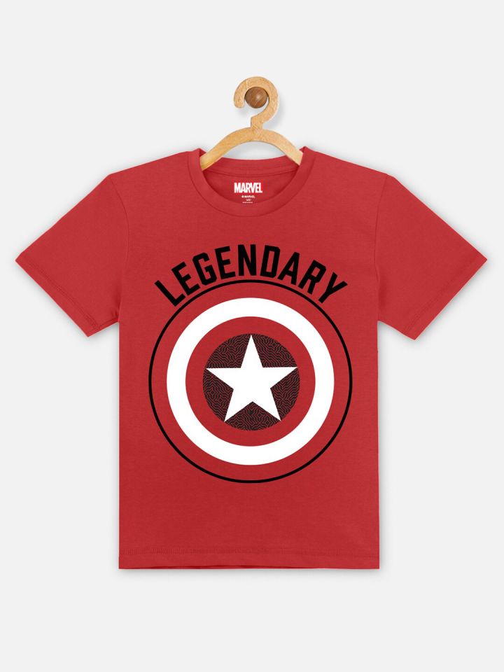 Captain america clearance t shirt red