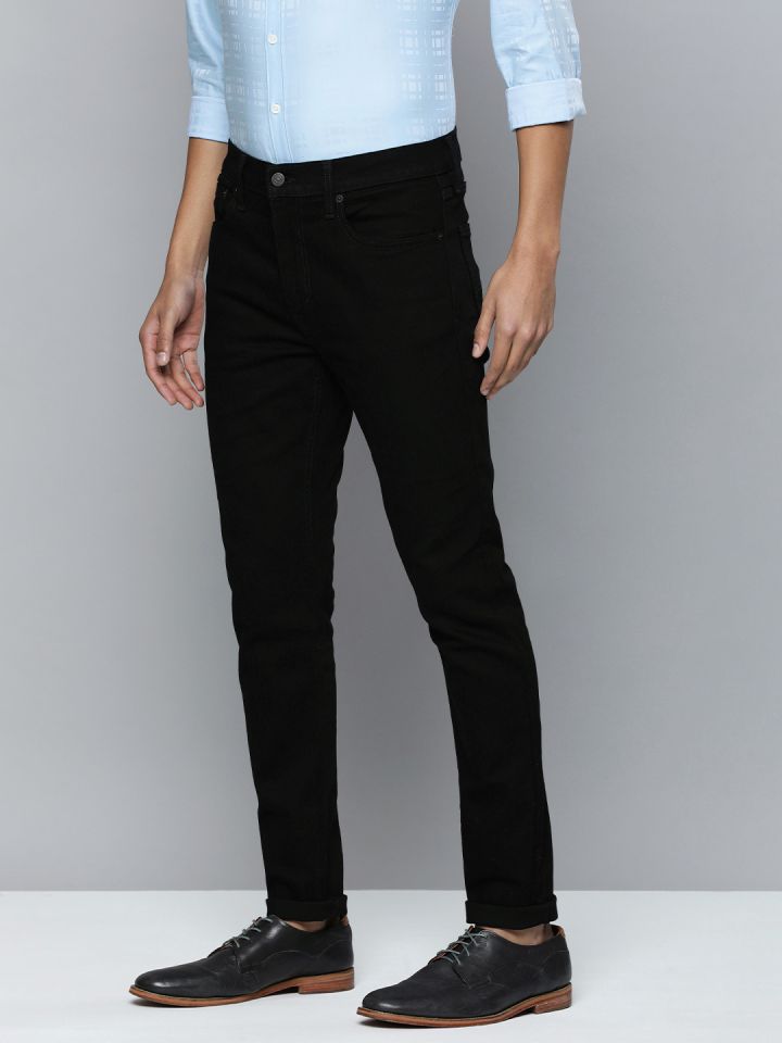 Buy Levis Men Black 512 Tapered Fit Stretchable Jeans Jeans for