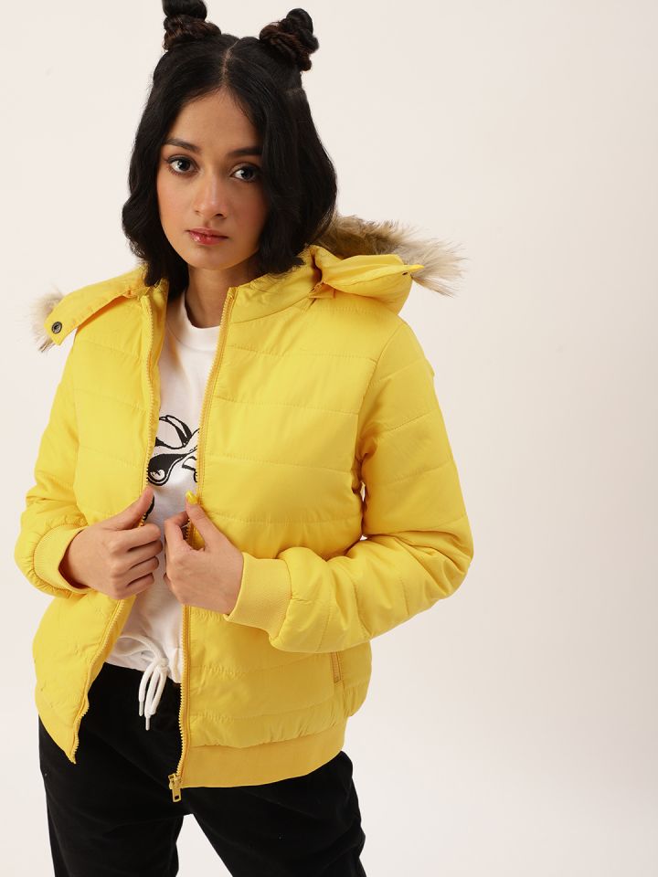 Girls yellow clearance parka